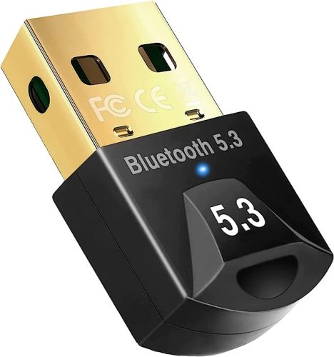 【2023新Bluetooth5.3技術&超低遅延】 Bluetoothアダプタ 低遅延 無線 超小型 ドングル 最大通信距離20m aptX/SBC/AAC USB オーディオトランスミッター(省電力) Windows 11/10/8/XP(32/64bit) 対応 Mac非対応 (プラグアンドプレイ)黑