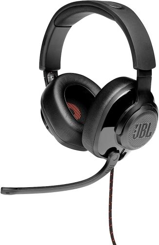 JBL QUANTUM 200 ゲーミングヘッドセット 軽量設計 フリップアップミュート機能 DISCORD認定 3.5mmオーディオ接続 PCスプリッター付属